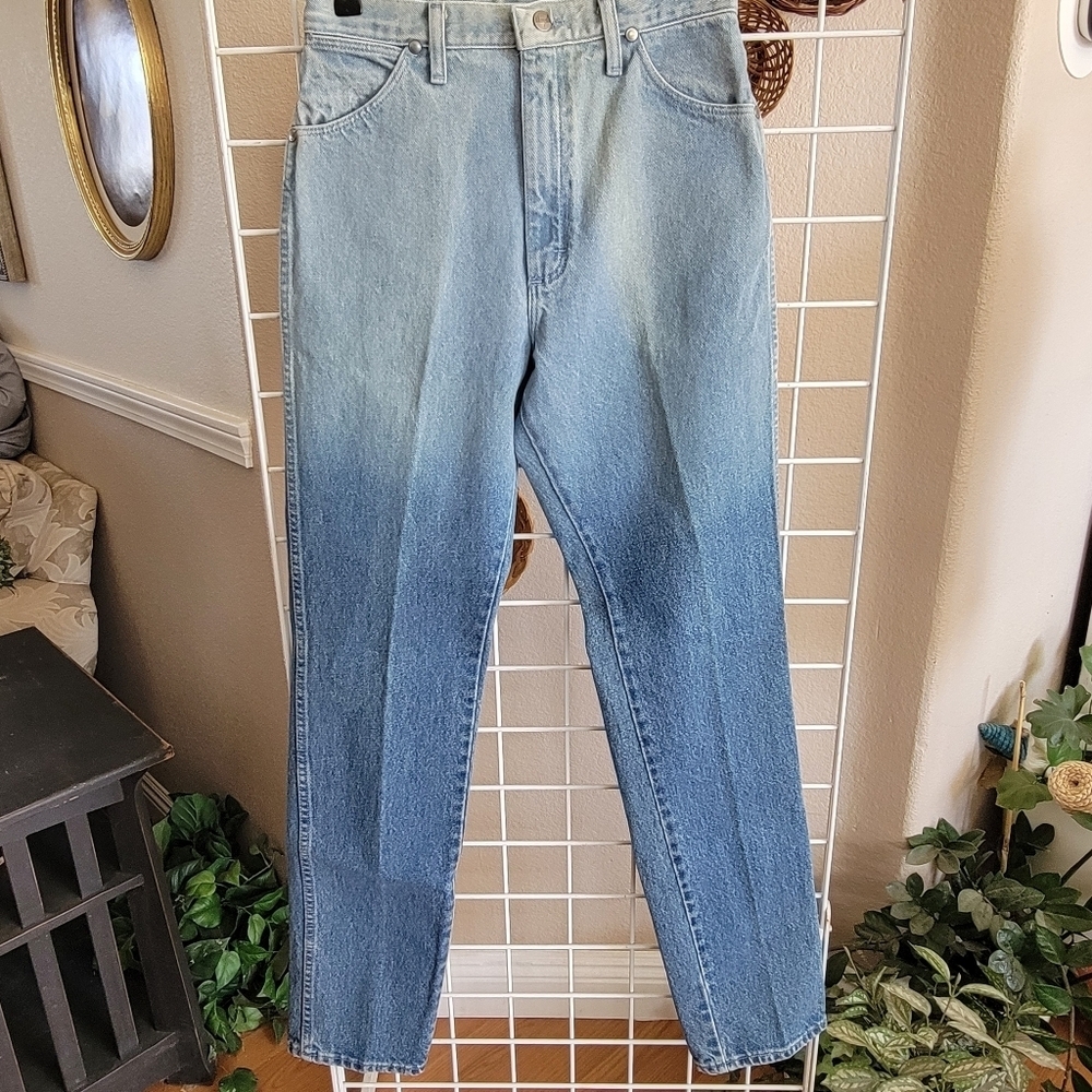 Vintage Wrangler Slim Fit Ombre Straight Leg Western